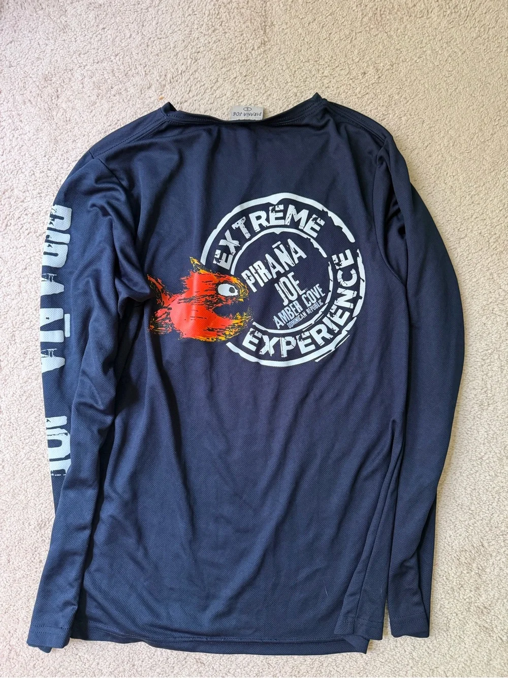 Piranha Joe Men's Navy Long-Sleeve Swim Rash Guard